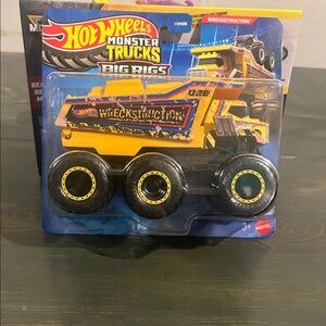 Hot Wheels Monster Trucks Wreckstruction Yellow Toy